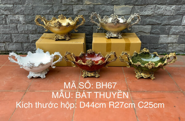 Bình hoa kiểu dáng bát thuyền